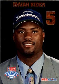1993-94 Hoops - 1993 NBA Draft Lottery Pick Exchange #LP5 Isaiah Rider Front