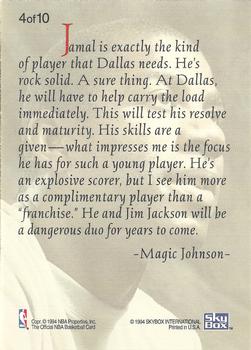 1993-94 Hoops - Magic's All-Rookies #4 Jamal Mashburn Back