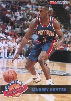 1993-94 Hoops - Magic's All-Rookies #9 Lindsey Hunter Front
