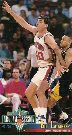 1993-94 Jam Session #62 Bill Laimbeer Front