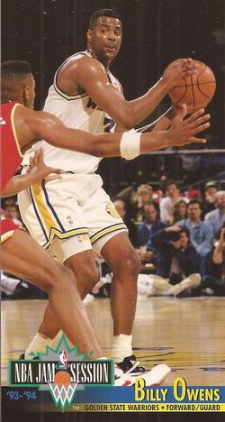 1993-94 Jam Session #73 Billy Owens Front