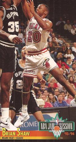 1993-94 Jam Session #117 Brian Shaw Front