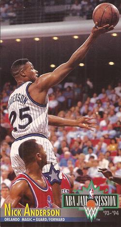 1993-94 Jam Session #156 Nick Anderson Front