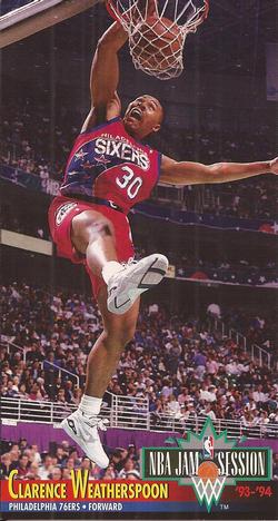 1993-94 Jam Session #172 Clarence Weatherspoon Front