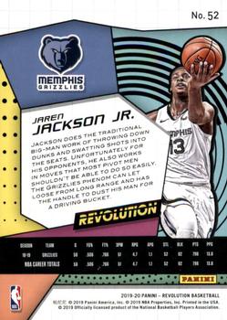 2019-20 Panini Revolution #52 Jaren Jackson Jr. Back