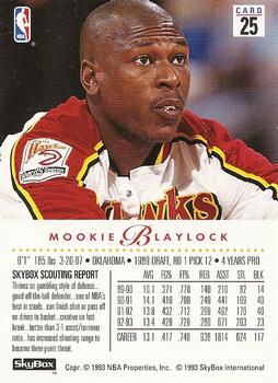 1993-94 SkyBox Premium #25 Mookie Blaylock Back