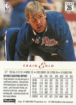1993-94 SkyBox Premium #26 Craig Ehlo Back