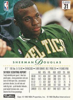 1993-94 SkyBox Premium #31 Sherman Douglas Back