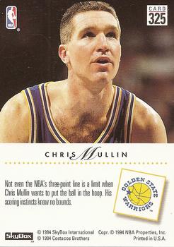 1993-94 SkyBox Premium #325 Chris Mullin Back