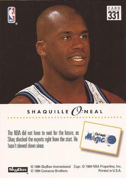1993-94 SkyBox Premium #331 Shaquille O'Neal Back