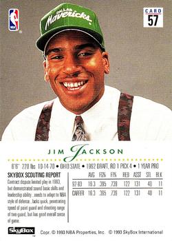 1993-94 SkyBox Premium #57 Jim Jackson Back