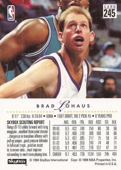 1993-94 SkyBox Premium #245 Brad Lohaus Back