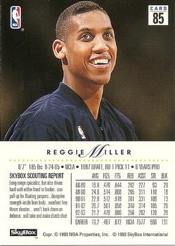 1993-94 SkyBox Premium #85 Reggie Miller Back