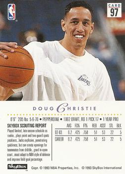 1993-94 SkyBox Premium #97 Doug Christie Back