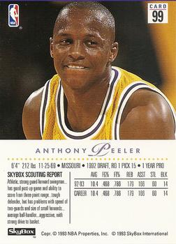 ANTHONY PEELER 1994-95 Flair #75 Los Angeles Lakers