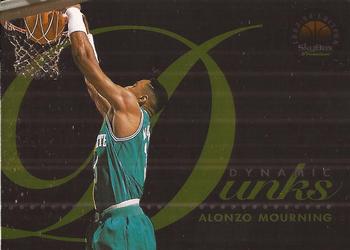 1993-94 SkyBox Premium - Dynamic Dunks #D7 Alonzo Mourning Front