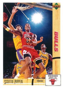 1992-93 Upper Deck McDonalds French #27 Scottie Pippen Front