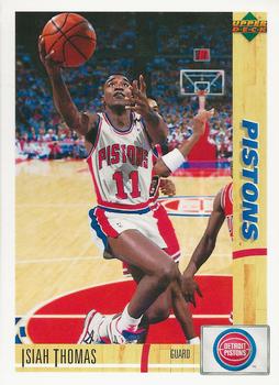 1992-93 Upper Deck McDonalds French #37 Isiah Thomas Front