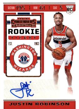 2019-20 Panini Contenders #151 Justin Robinson Front