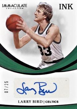 2018-19 Panini Immaculate Collection - Immaculate Ink #IK-LBD Larry Bird Front