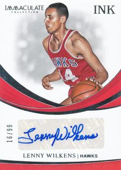 2018-19 Panini Immaculate Collection - Immaculate Ink #IK-LWL Lenny Wilkens Front