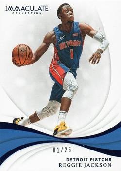 2018-19 Panini Immaculate Collection - Blue #76 Reggie Jackson Front