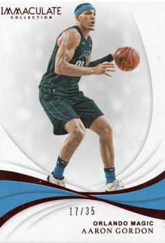 2018-19 Panini Immaculate Collection - Red #30 Aaron Gordon Front