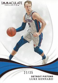 2018-19 Panini Immaculate Collection - Red #75 Luke Kennard Front