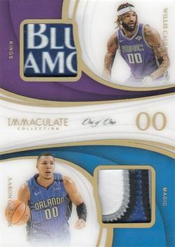 2018-19 Panini Immaculate Collection - Dual Patches Jersey Number #9 Willie Cauley-Stein / Aaron Gordon Front