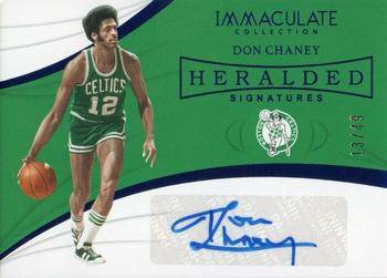 2018-19 Panini Immaculate Collection - Heralded Signatures Blue #HS-DCH Don Chaney Front