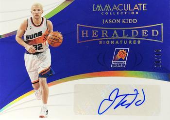 2018-19 Panini Immaculate Collection - Heralded Signatures Gold #HS-JKD Jason Kidd Front