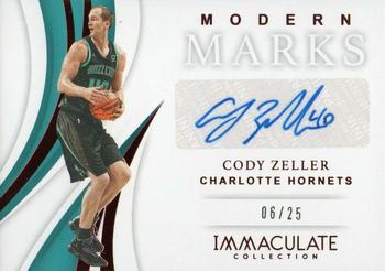 2018-19 Panini Immaculate Collection - Modern Marks Red #MM-CZL Cody Zeller Front