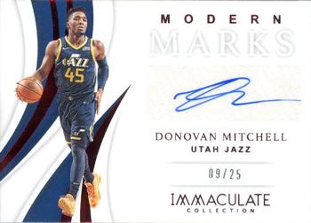 2018-19 Panini Immaculate Collection - Modern Marks Red #MM-DML Donovan Mitchell Front