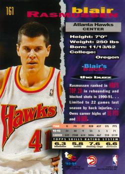 1993-94 Stadium Club #161 Blair Rasmussen Back