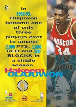 1993-94 Stadium Club #64 Hakeem Olajuwon Back