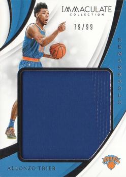 2018-19 Panini Immaculate Collection - Remarkable Rookie Jerseys #RJ-ATR Allonzo Trier Front
