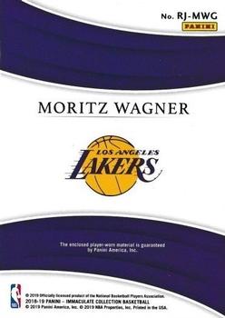 2018-19 Panini Immaculate Collection - Remarkable Rookie Jerseys #RJ-MWG Moritz Wagner Back