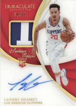 2018-19 Panini Immaculate Collection - Rookie Patch Autographs Premium Edition #122 Landry Shamet Front