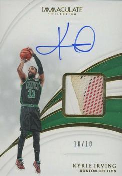 2018-19 Panini Immaculate Collection - Sneaker Swatches Signatures #SN-KIV Kyrie Irving Front