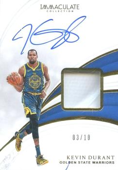 2018-19 Panini Immaculate Collection - Sneaker Swatches Signatures Gold #SN-KDR Kevin Durant Front