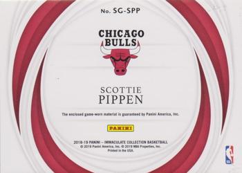 2018-19 Panini Immaculate Collection - Sole of the Game #SG-SPP Scottie Pippen Back