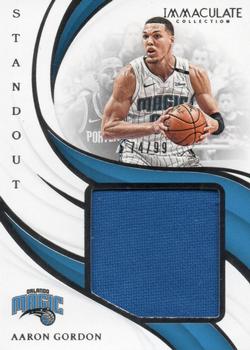 2018-19 Panini Immaculate Collection - Standout Memorabilia #SM-AGD Aaron Gordon Front