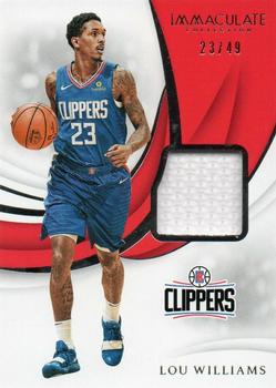 2018-19 Panini Immaculate Collection - Swatches #SW-LWL Lou Williams Front