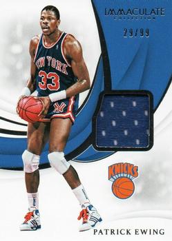 2018-19 Panini Immaculate Collection - Swatches #SW-PEW Patrick Ewing Front