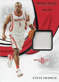 2018-19 Panini Immaculate Collection - Swatches #SW-SFC Steve Francis Front