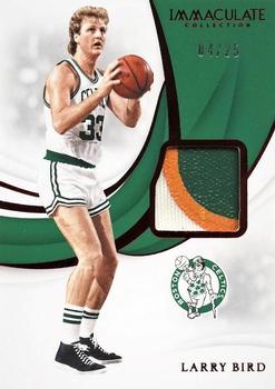 2018-19 Panini Immaculate Collection - Swatches Red #SW-LBD Larry Bird Front