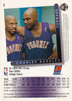 1993-94 Upper Deck Golden Grahams (Spanish) #1 Charles Barkley Back