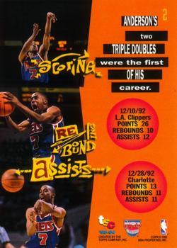 1993-94 Stadium Club - First Day Issue #2 Kenny Anderson Back