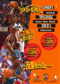 1993-94 Stadium Club - First Day Issue #6 Larry Johnson Back