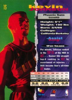 1993-94 Stadium Club - First Day Issue #15 Kevin Johnson Back